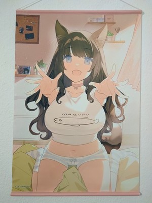 Original Anime Wallscroll Tapestry Poster Original Character