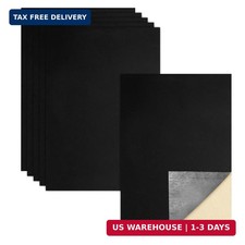 6 Pcs Self Adhesive Felt Sheets, Black Felt Sheet with Adhesive Backing