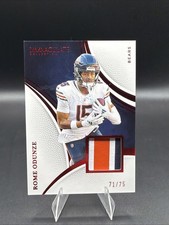2025 Immaculate Rome Odunze Patch Red #46/75 Bears