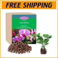 Lightweight Natural Leca Pebbles 15LBS - Perfect for Effective Plant Drainage