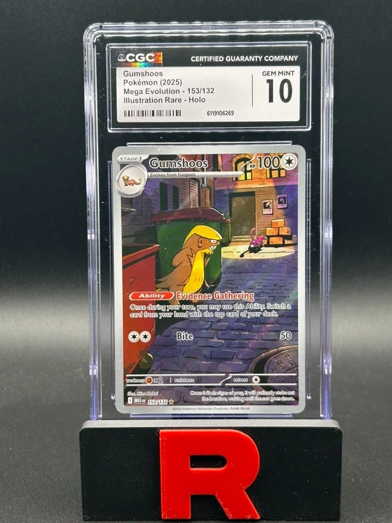 Pokemon TCG Gumshoos 153/132 Mega Evolution Illustration Rare CGC 10