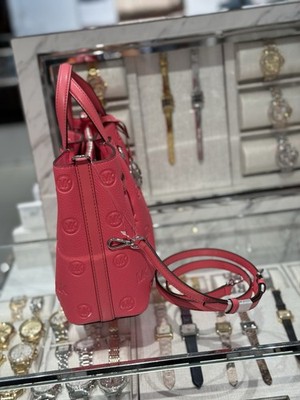 MICHAEL KORS Carson Medium Logo Debossed Satchel $458 | eBay