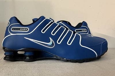 Men's Nike Shox NZ Shoe-Court Blue/Black/White | eBay