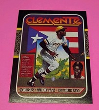 1986 Roberto Clemente — Leaf Donruss - #612 - HOF Diamond King