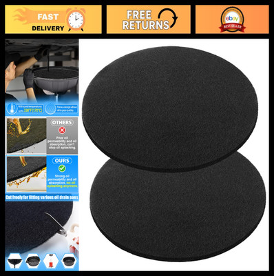 Round Splash Pad for Oil Drain Pan, 1.5-20 Gal Drip Catcher, Heat-Resistant, No-