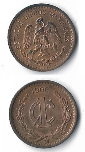 MEXICO, 1 CENTAVO 1906