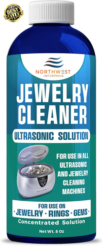 Ultrasonic Cleaner Solution for Jewelry Rings Eyeglasses Gold Silver ...