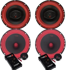 Cerwin Vega 6.5" Speakers Package 400 Watt 2-Way Coax & 6.5" Component speakers