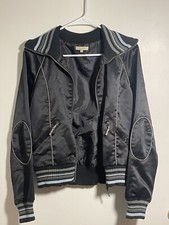 Bomber Vila Bomber Jacket Navy Satin**price Dropped***