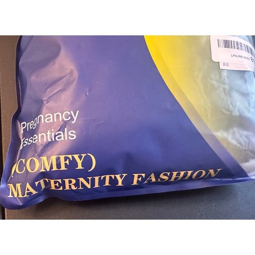 Small 3 pairs of maternity leggings Black dark brown light brown with pockets - Picture 3 of 11