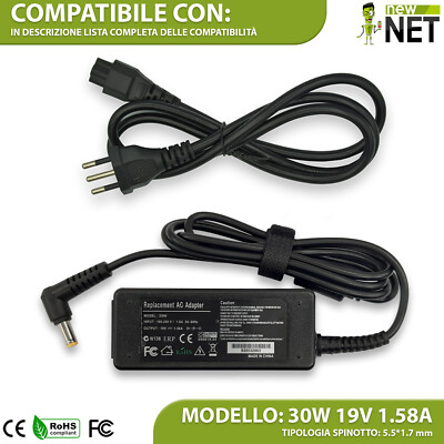 Alimentatore Compatibile Con Dell Inspiron Mini 1010 10 11 12 910 - Foto 10