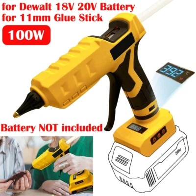 100W für Dewalt XR DCB 18V 20V Akku Heißklebepistole kabelloses Heimwerkerwerkzeug