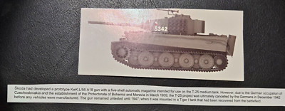 Tschechischer Tiger I Nachkriegs Prototyp Skoda KwK.L/55 A18  - Alu