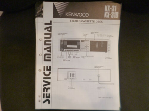 Genuine Service Manual Circuit Diagram Kenwood KX-31 KX-31B - Picture 1 of 1