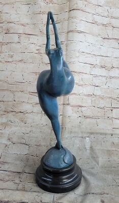  Abstract Woman Signed Nude Statue Figurine Bronze Sculpture Hot Cast Home Gift