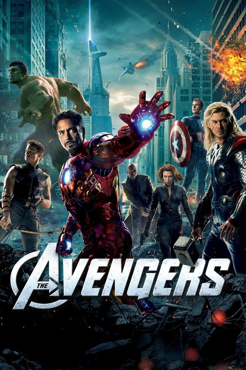 2012 Marvel Avengers Poster 11X17 Iron Man Thor Captain Americs