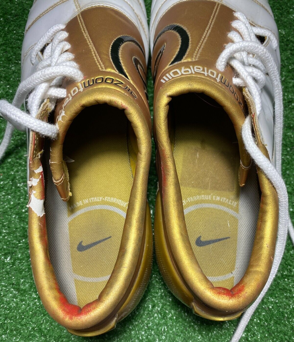 ITALY 2004 Nike AIR ZOOM Total 90 III SG Pearl White GOLD 10 US
