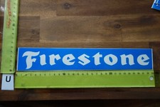 Alter Aufkleber Motorsport Tuning Zubehör Reifen FIRESTONE (blau/klar)