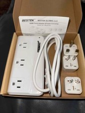 BESTEK Intl Power Adapter Step Down Travel Voltage Converter 4 USB US/EU/UK/AU