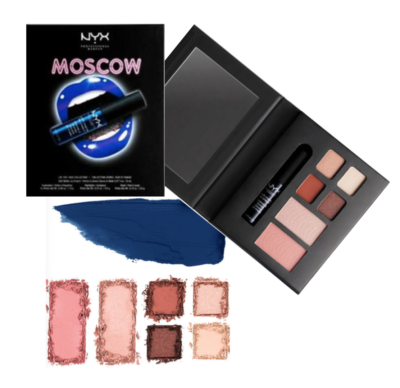 NYX MOSCOW LIPSTICK & PALETTE Soft Matte Lip Cream Eyeshadow Blush