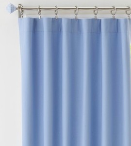 Pottery Barn Kids Sailcloth Cotton Canvas Drape Panel Blue Curtain
