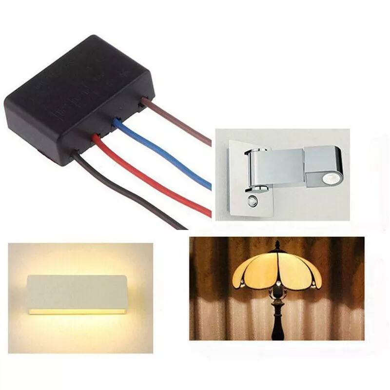 Incandescent / LED Light Touch Lamp Switch Control Power Module Sensor Black