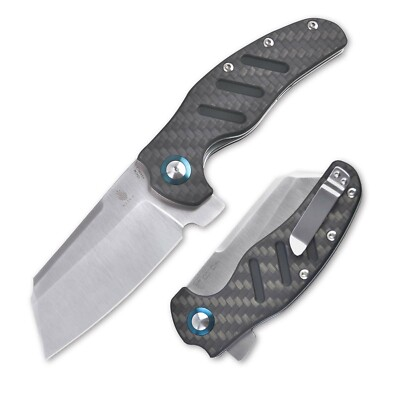 #ad Kizer Vanguard C01c XL Sheepdog Carbon Fiber Handle Sheepsfoot V5488C3 $99.00