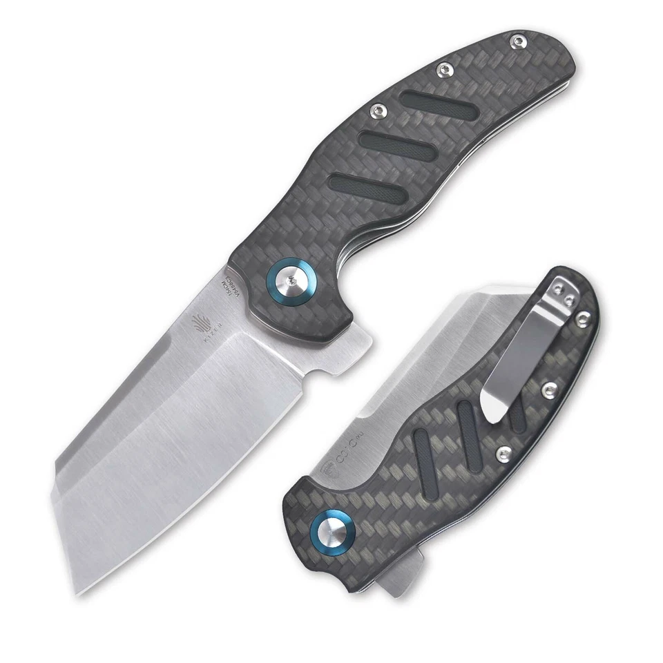 Kizer Vanguard C01c(XL) Sheepdog Carbon Fiber Handle Sheepsfoot V5488C3