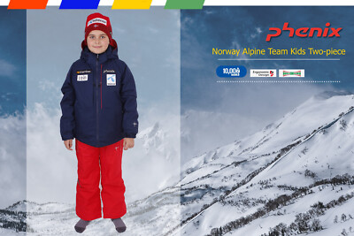 Kids Ski Suits Phenix Norway Alpine Team Suku Suku | Blue Red
