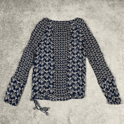 Robe courte bleu marine boho garniture à glands