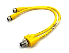 Turck YBZ2-FSM4.4/2RKC4T-0.3/0.3/S1587 Splitter Cable M12 4-Pin U2-08011