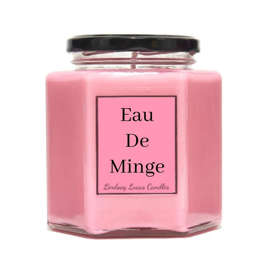Eau De Minge Funny Joke Gift Scented Candle Made With Soy Wax - Image 2 of 4