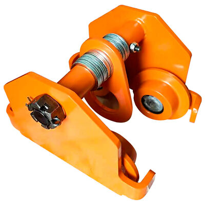 0.5T/1Ton Push Beam Trolley For Heavy Loads Straight I Beam Track Trolley