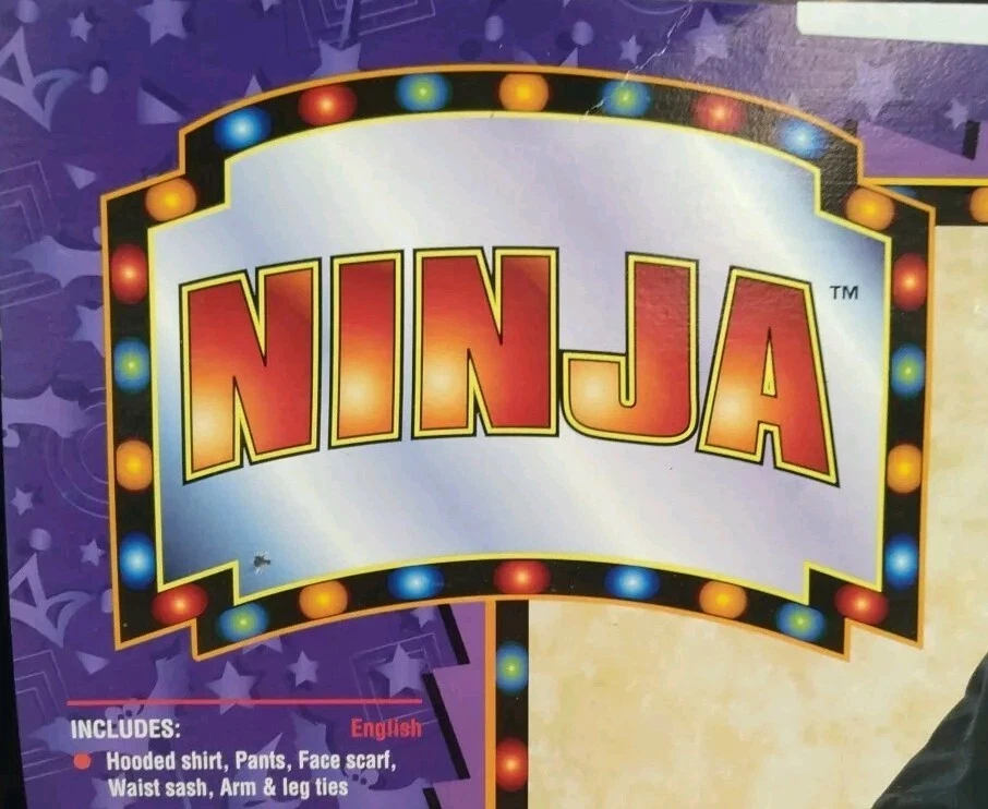 Ninja Halloween Costumes Adult Size Medium New With Tags Foto 2 de 4