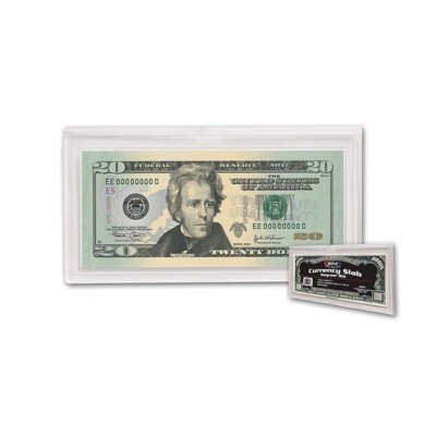 Brand New BCW REGULAR / SMALL BILL Size 2-piece Snap Together Currency Slab