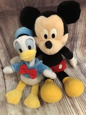 Disney Plush Lot Donald Duck Just Play Toys  Mickey Mouse Applause 10  13  