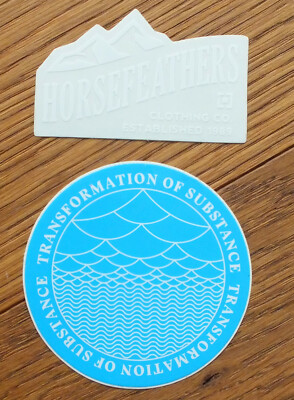 2 X Sticker Aufkleber Horsefeathers Snowboard Freeride Ski Outdoor