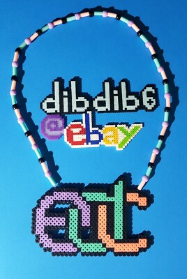 EDC Logo letters kandi perler necklace rave EDC PLUR festival | eBay