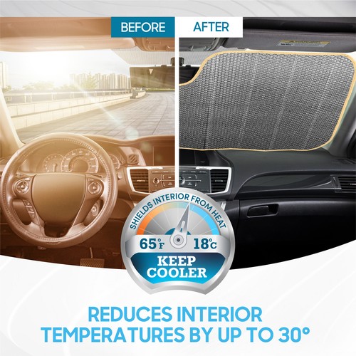 Foldable Auto Sun Shade Window Visor UV Protection for Car Truck SUV Windshield - Picture 4 of 8