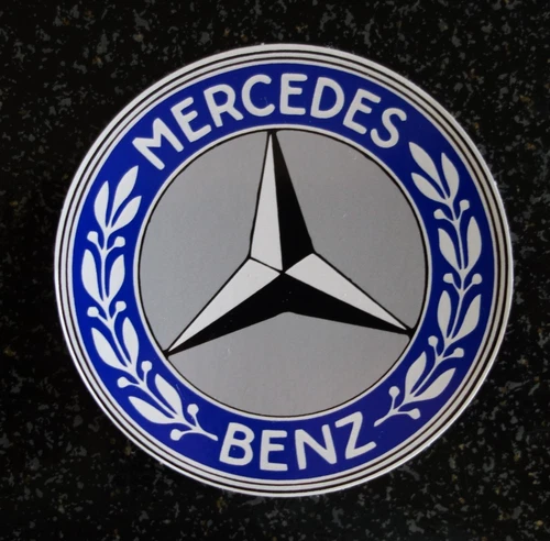 BLUE MERCEDES BENZ STICKER