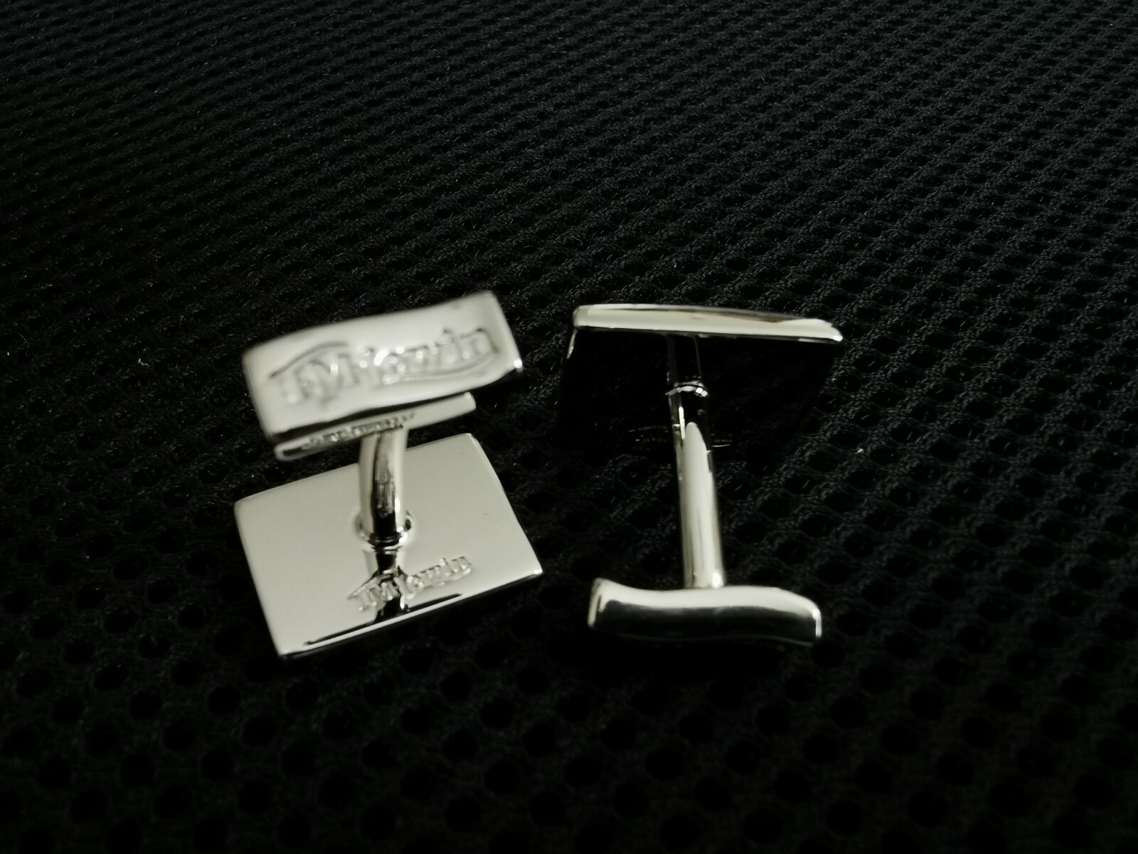 TM Lewin Cufflinks. Brasil Brazil flag. Green, Blue and yellow/gold