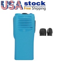 New Repair Front Housing Cover Case for CP200 Radio Walkie Talkie Blue Lot1