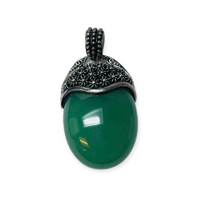 Sarda Bali Sterling 925 Silber Aventurin Starburst Akzent Anhänger - 1,16