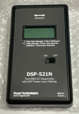Magnii Technologies DSP-521N True-RMS AC Gaussmeter w/ DSP Power Line Filtering