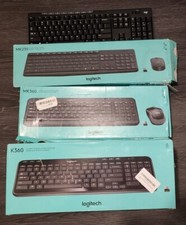 MIXED LOT of 13 - Logitech Desktop Various Keyboard AS IS No Receiver