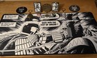 Fanattik Collectibles Judge Dredd and 2000AD Lot USED Desk Mat Coin Pins Ingots — photo 1