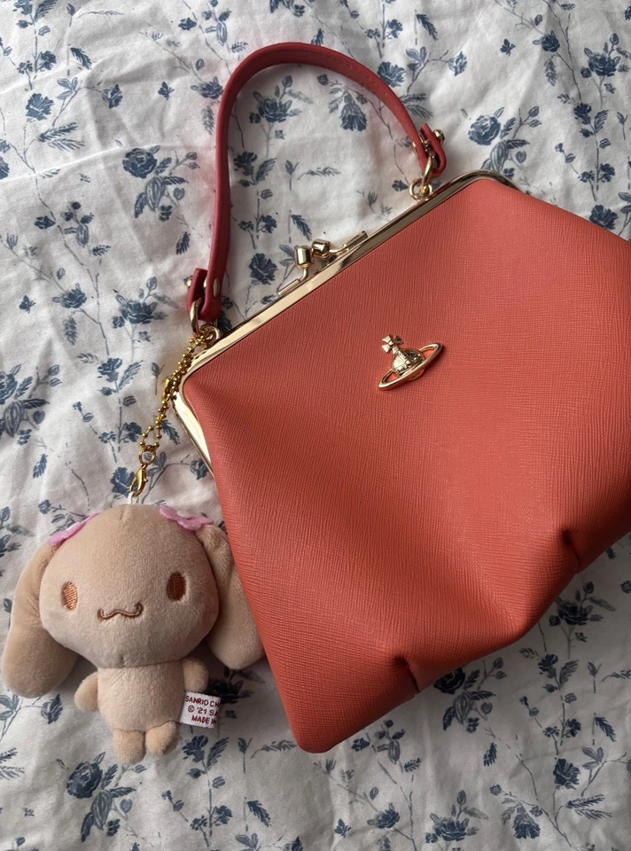 Vivienne Westwood Red LabelGRANNY Chain Shoulder BagPolyurethane Orange NEW - Image 2 of 4