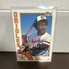 Topps 1984 Eddie Murray Orioles All-Star Autographed Baseball Card #397