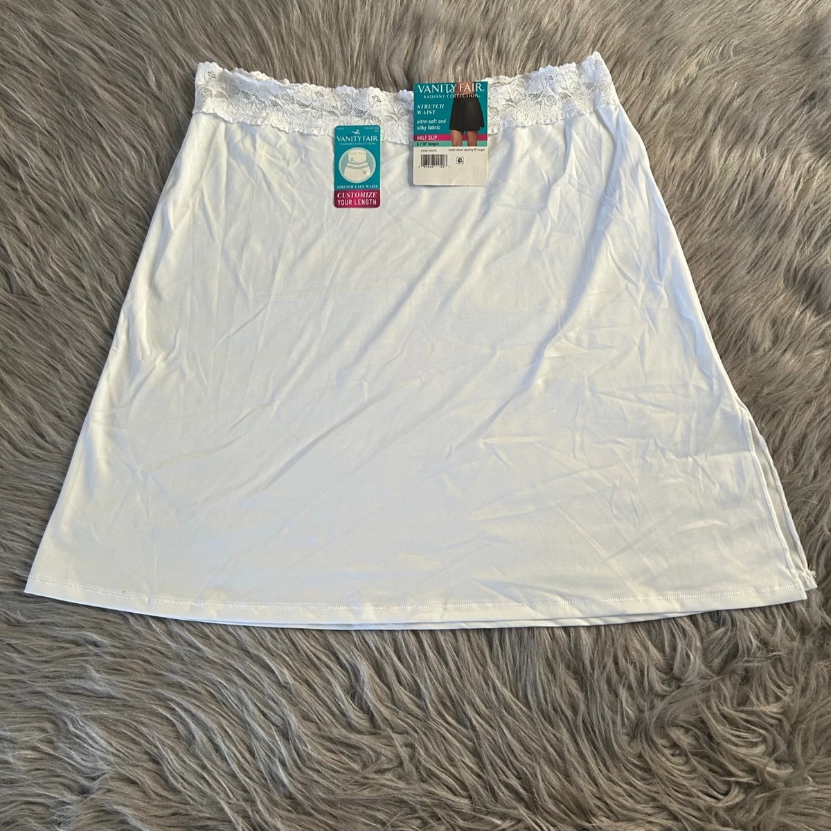 Vanity Fair Sottogonna Leggera Taglie Forti Con Spacchi Laterali - Modello 11717 - Cotone Tricot, Vita Elastica - 3