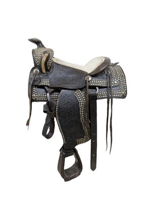14.75 Inch Used Unbranded Western Pleasure Parade Saddle 55-10518